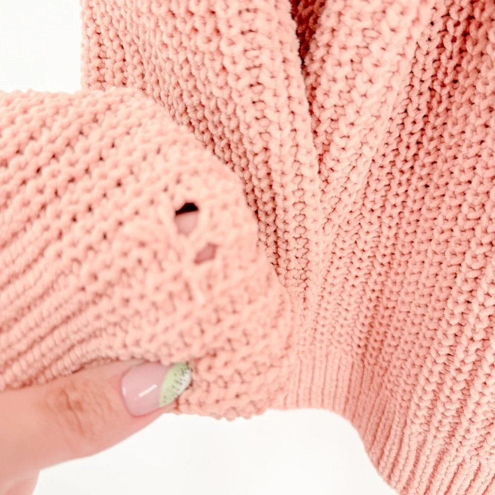 H&M Blush Button-Up Kids Sweater